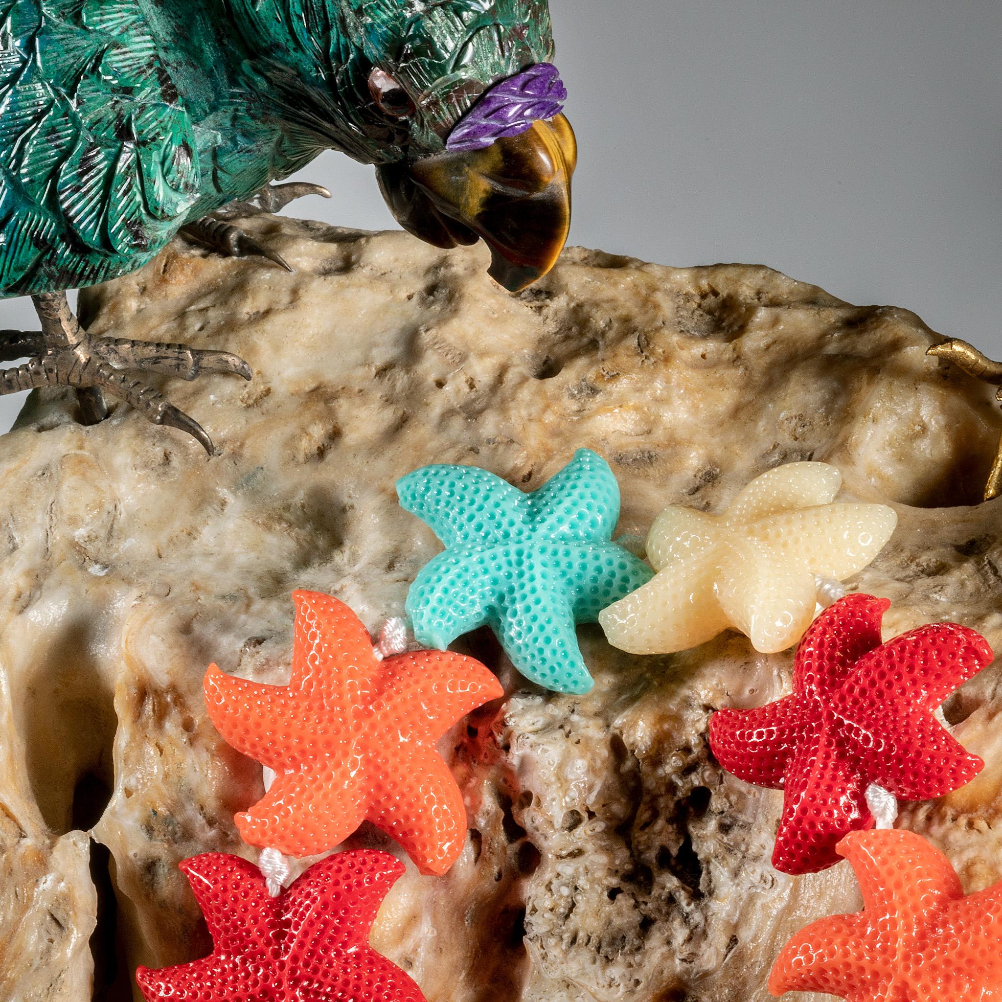 Intini Jewels Stella di Mare Estate Rosa Resine Colorate Gioiosa Collana da Spiaggia Boho in vendita 1