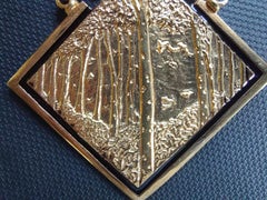 Into the Woods Pendent Gold, Sterling Silver, Handmade, Italy