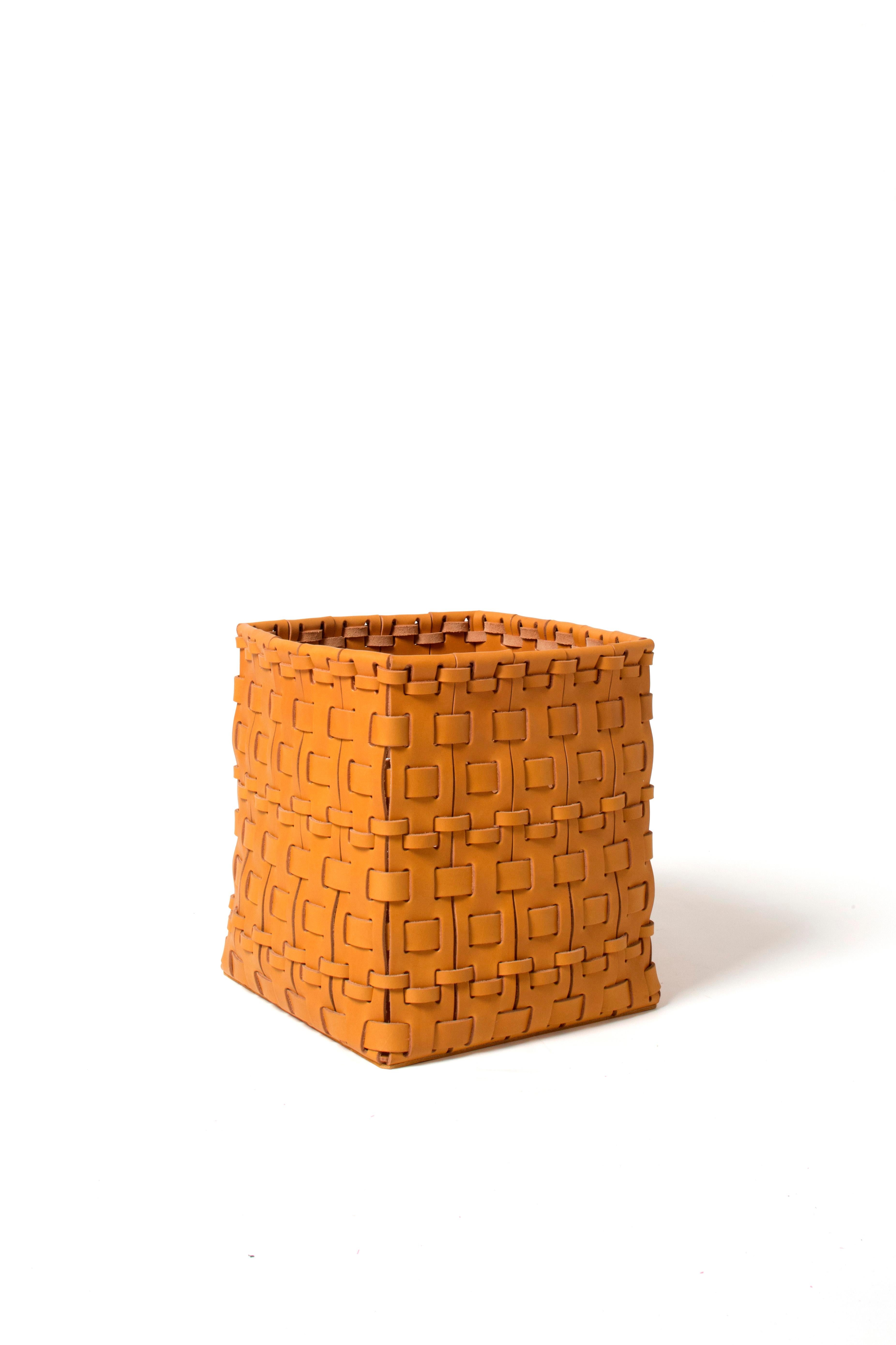 Intreccio Rectangular Woven  Basket Designed by Oscar Maschera For Sale 1