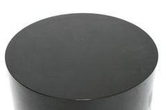 Table basse ronde Intrex Habitat moderne en bois émaillé noir