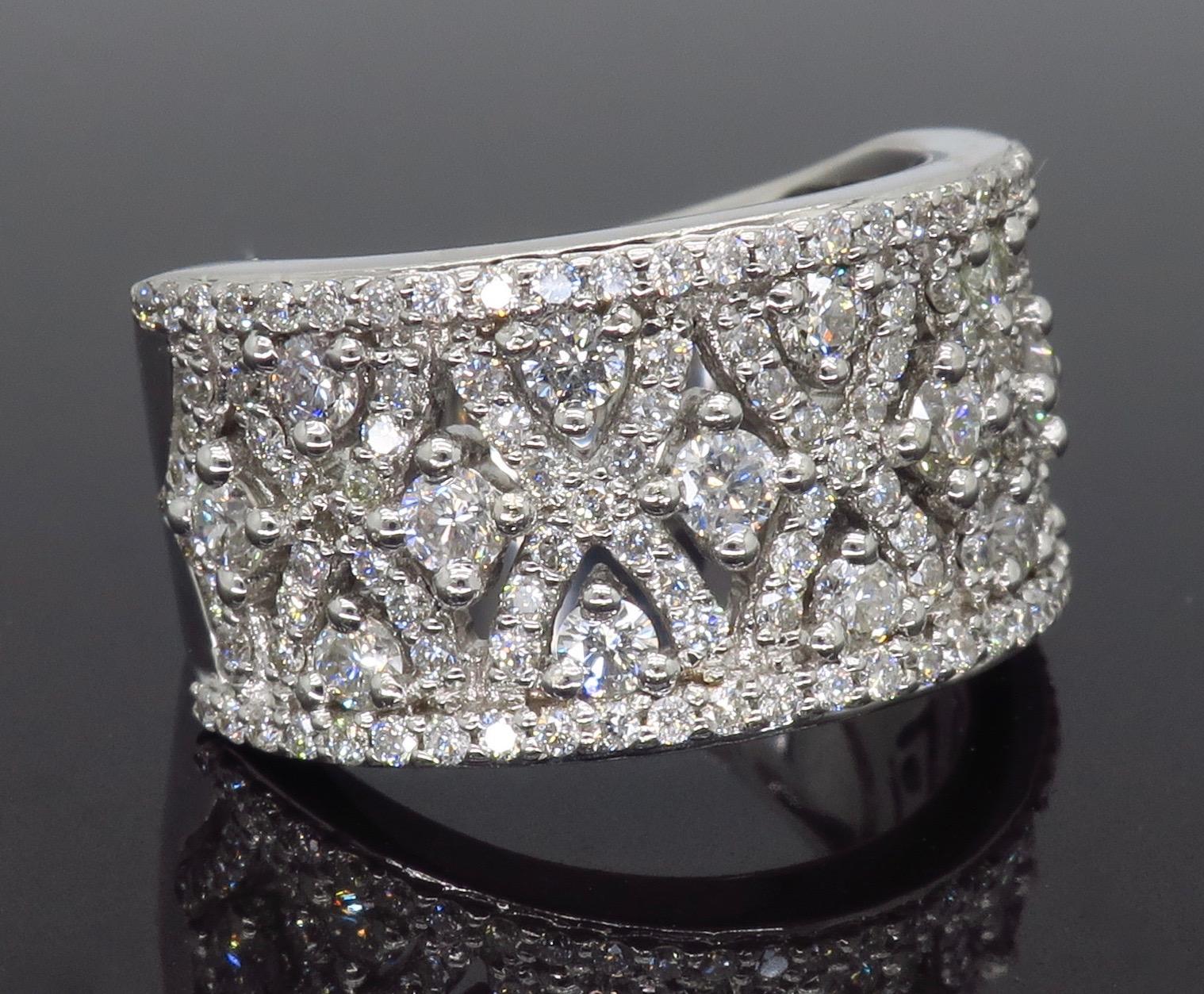 Intricate 1.50ctw Diamond Band 3