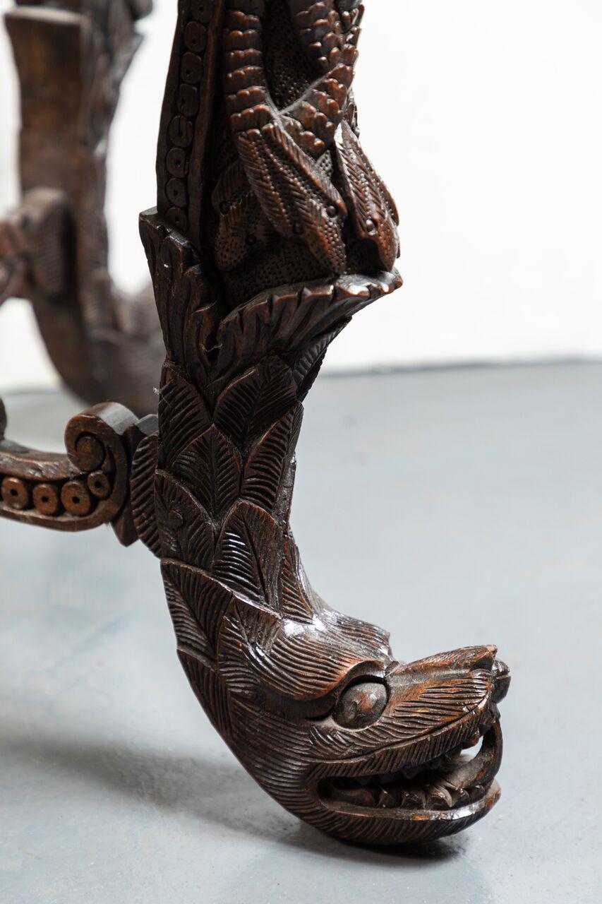 Carved Intricate, 19th Century Burmese or Myanmar Occasional Table
