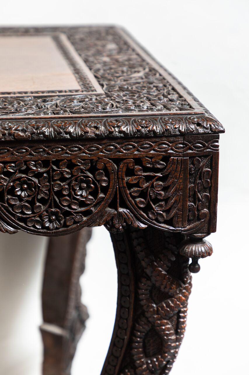 Hardwood Intricate, 19th Century Burmese or Myanmar Occasional Table