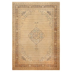 Tapis persan Tabriz complexe à fleurs anciennes Haji Jalili 10' x 13'10"