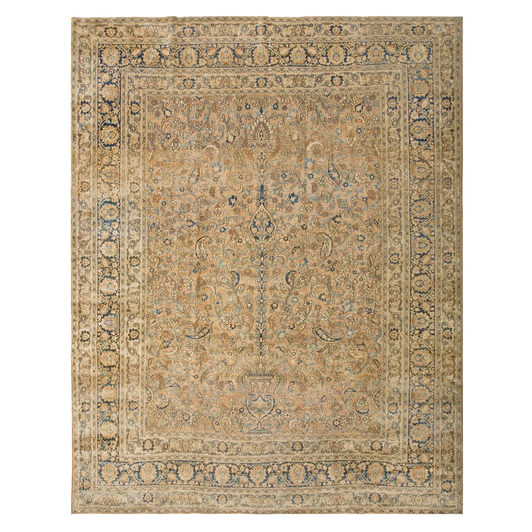 Anfang des 20. Jahrhunderts N.E. Persischer Moud-Teppich ( 9'2" X 11'10" - 280 x 360) im Angebot