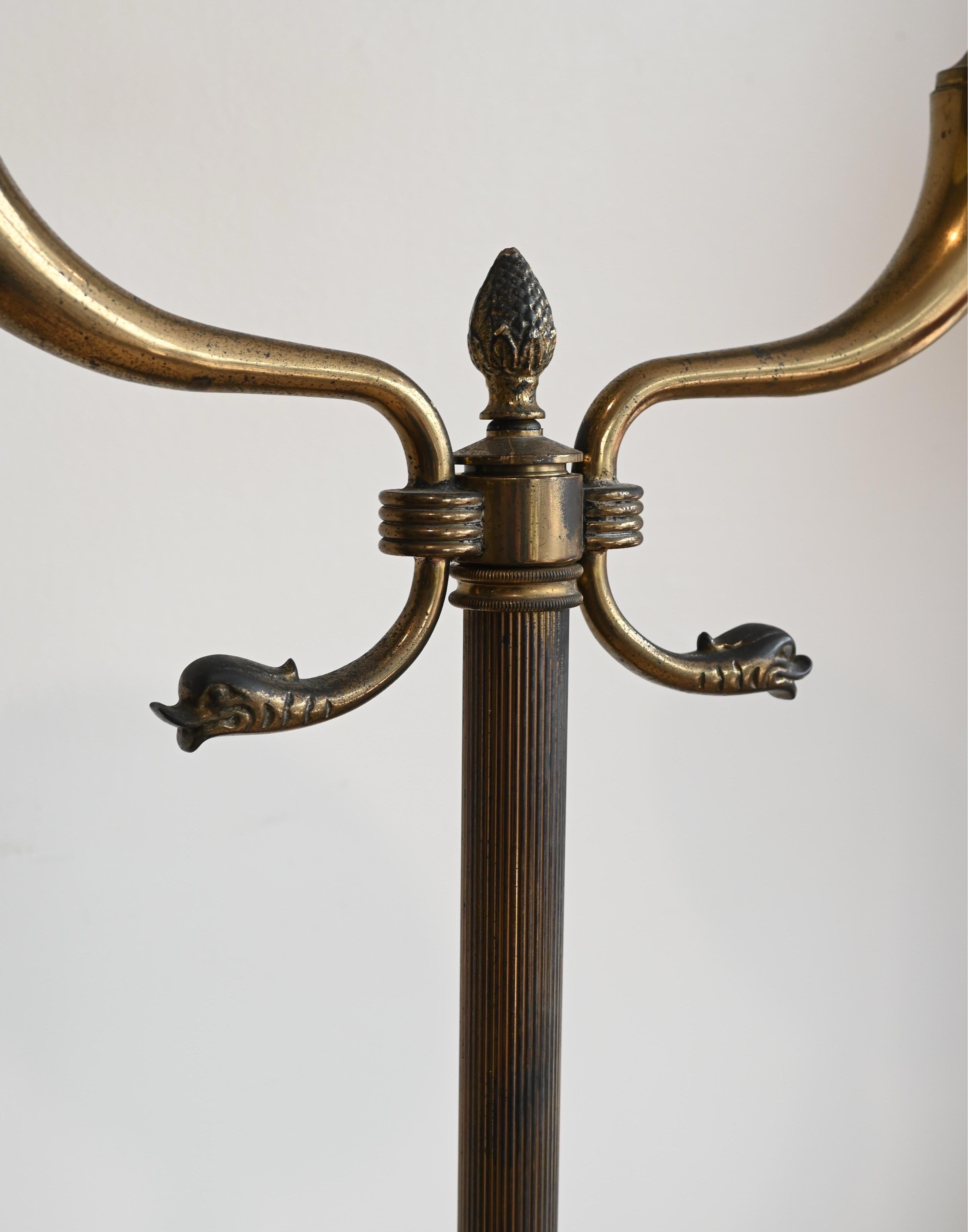 20ième siècle Lampadaire Art déco complexe en vente