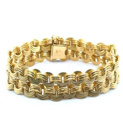 Intricate Bracelet in 18 Karat Yellow Gold