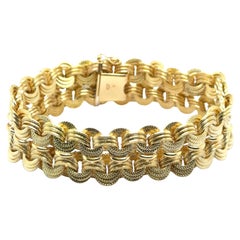 Bracelet complexe en or jaune 18 carats