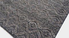 Intricate Geometric Pattern with a High-Low Texture Wool Rug 9'4''x11'11''