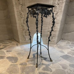 1980s Maitland Smith Ltd Side Table Tessellated Stone and Bronze