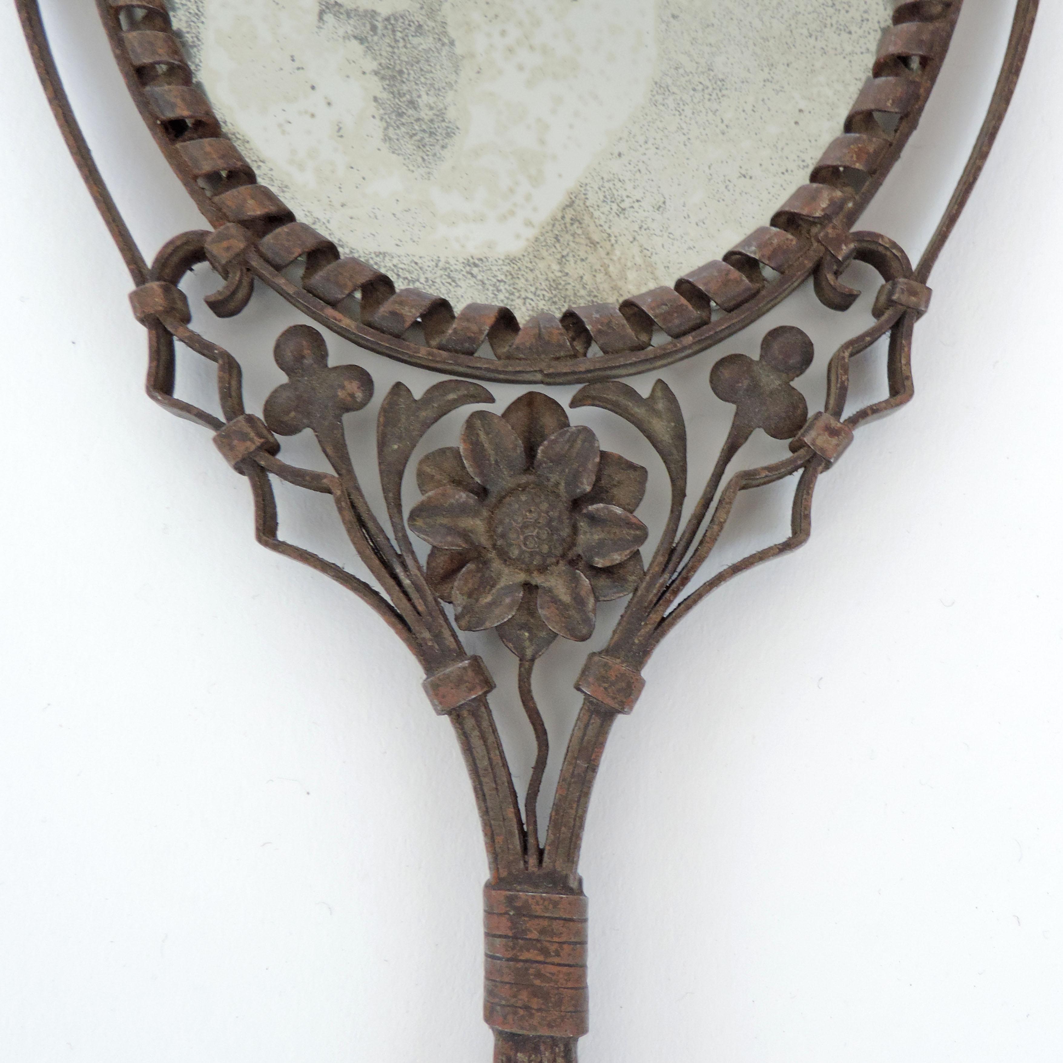 antique hand mirror