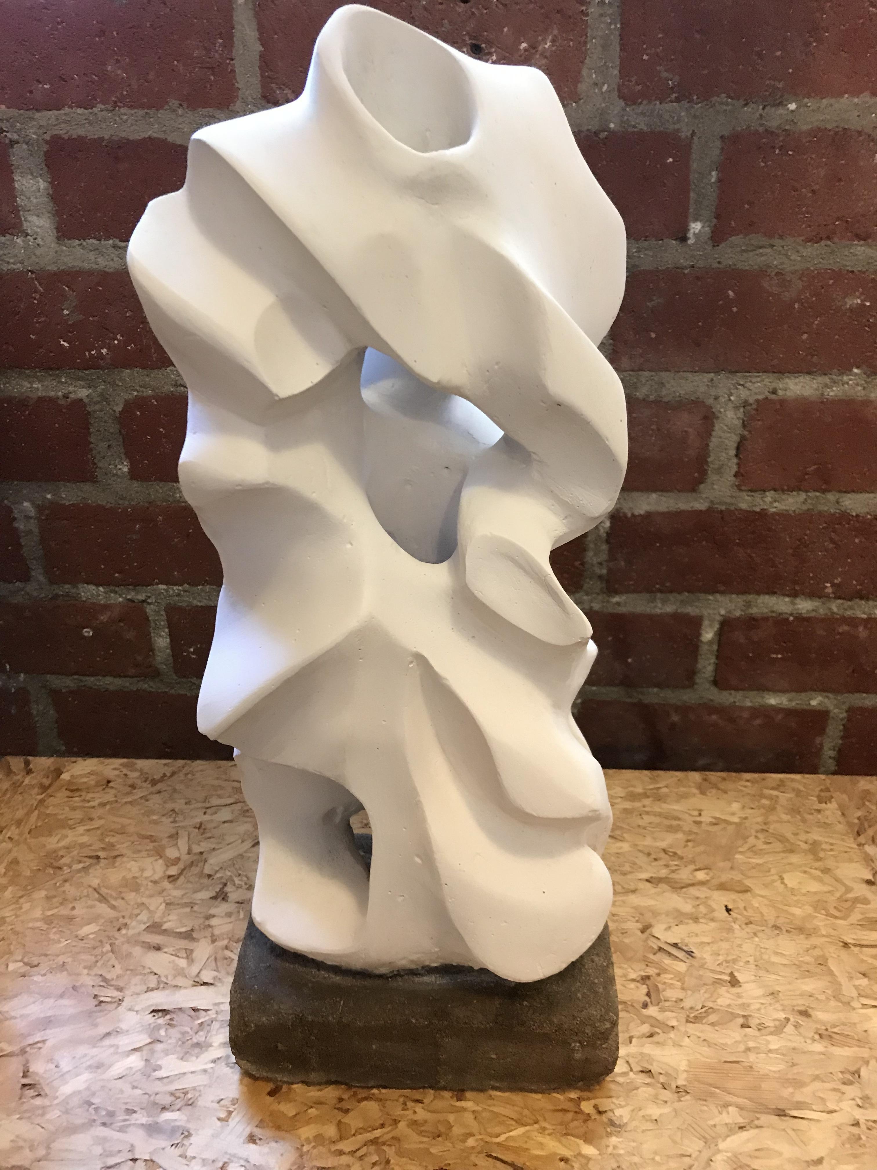 abstract plaster sculptures