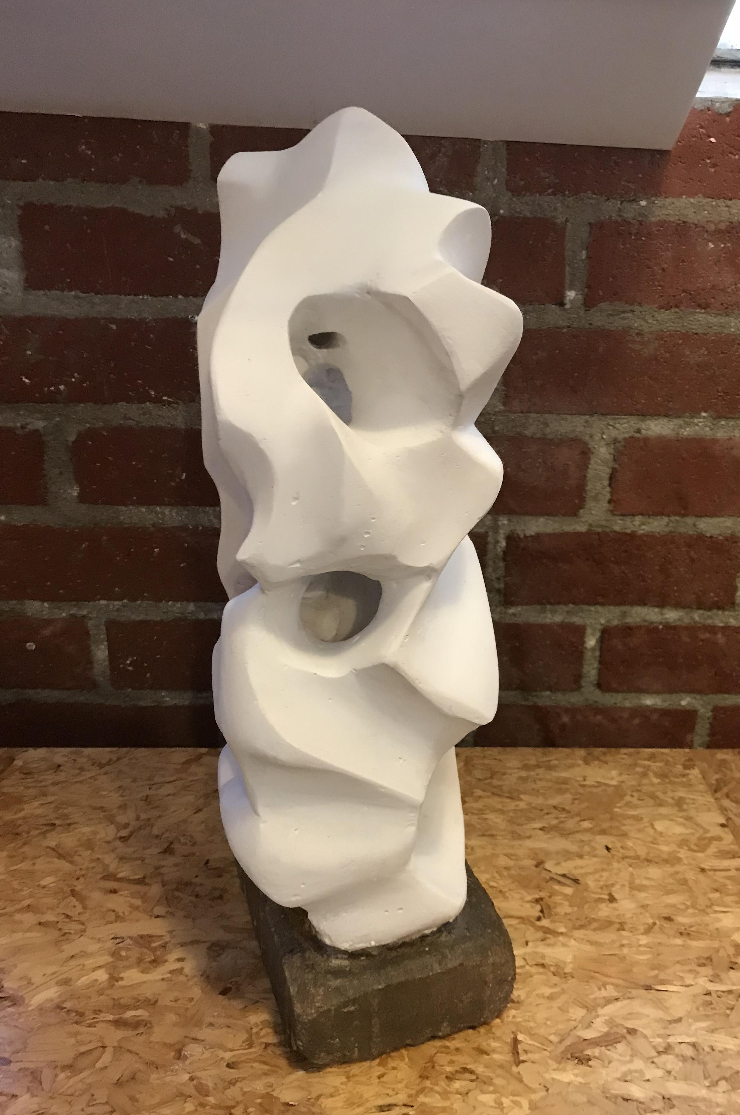 plaster abstract sculpture