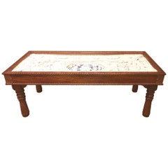 Used Intricate Rope Work Nautical Coffee Table in the Style of Clifford M. Ashley