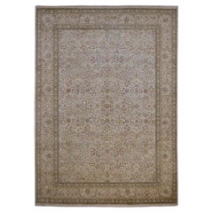 Ziegler Sultanabad à motif complexe vert  Tapis de laine 10'x14'