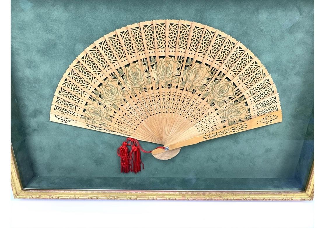 Ming Intricately Carved Sandalwood Frame in Custom Display Frame For Sale