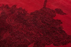 Intrigue Japonaise Carpet, Handknot, Wool, 100 Knots, 200x300cm, Paolo Cappello