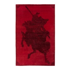 Alfombra Intriga Japonesa, Anudada a Mano, Lana, 100 Nudos, 200x300cm, Paolo Cappello