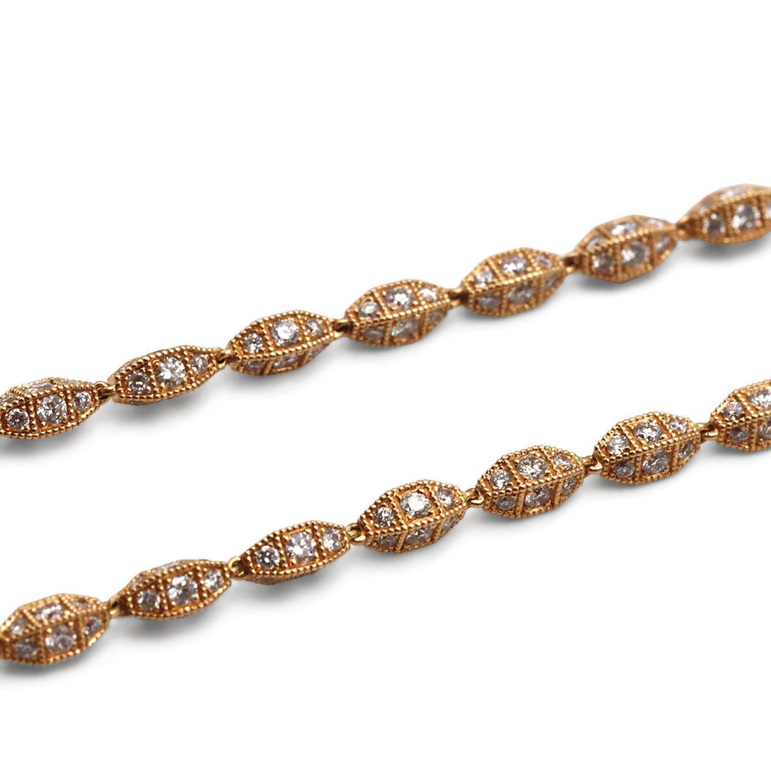 Rose Gold and Diamond Necklace 1