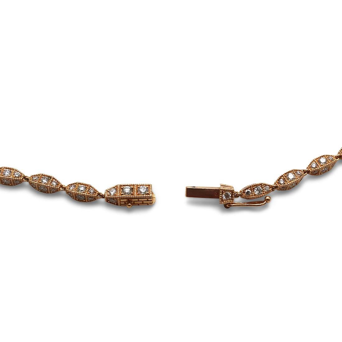 Rose Gold and Diamond Necklace 2