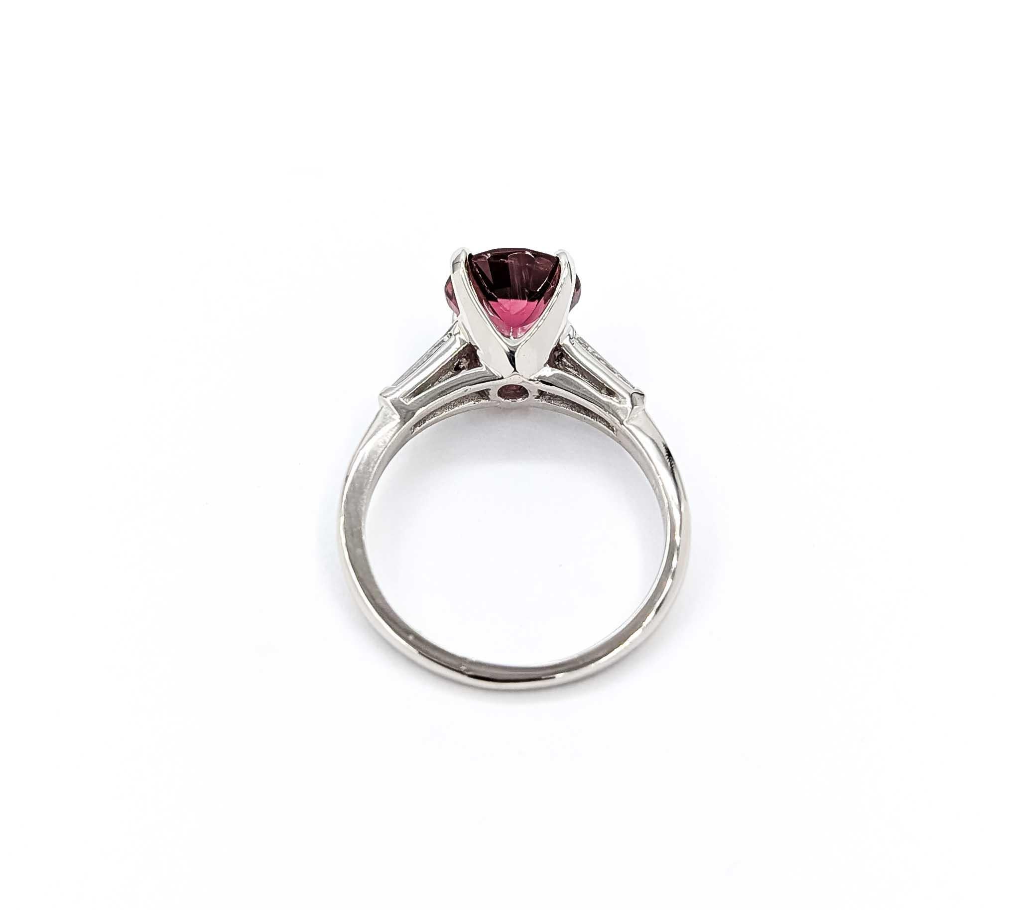 Introducing a stunning Tourmaline Ring expertly crafted in 900pt. en Excelente estado para la venta en Bloomington, MN