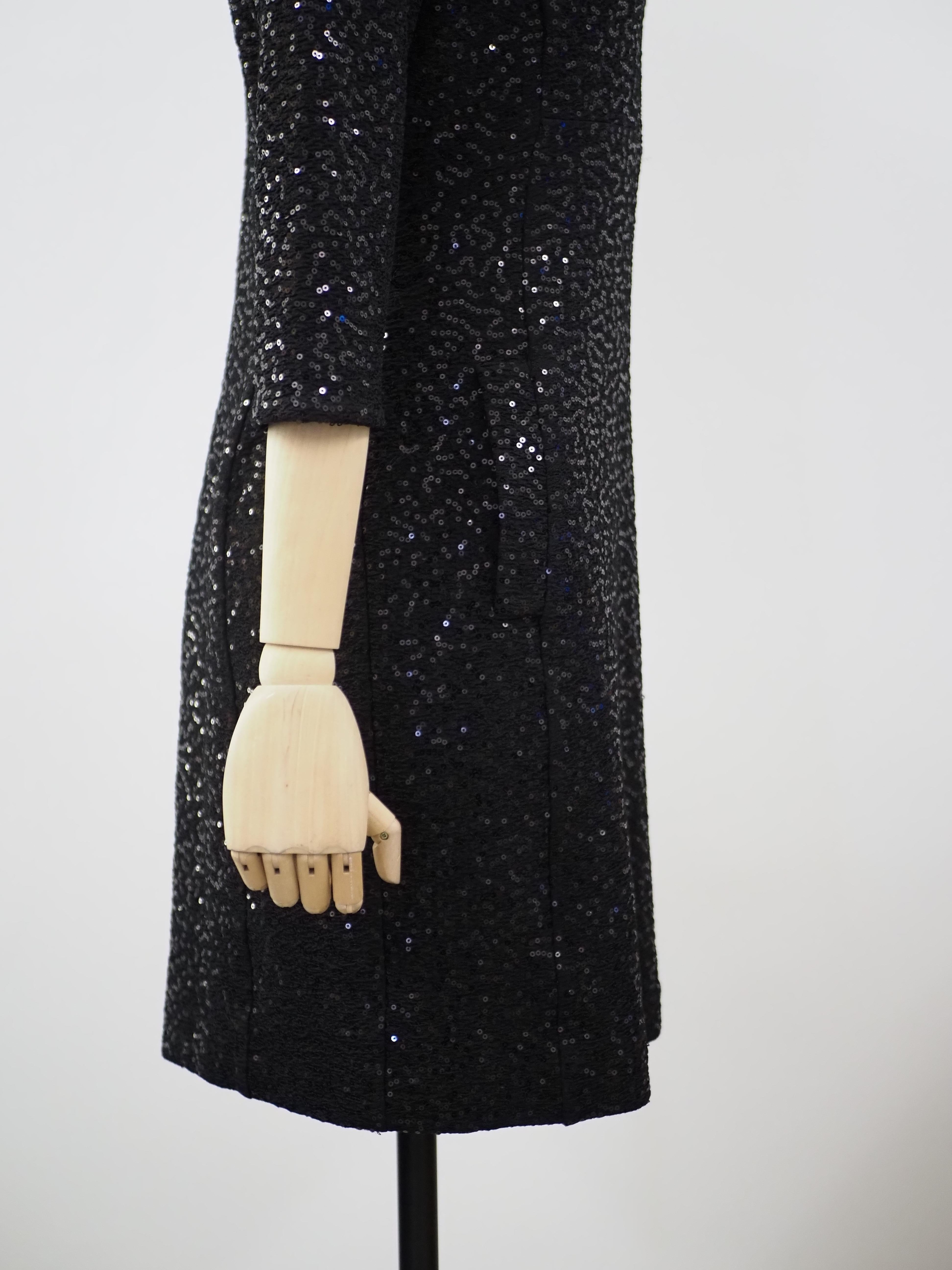 Intropia black sequins dress 2