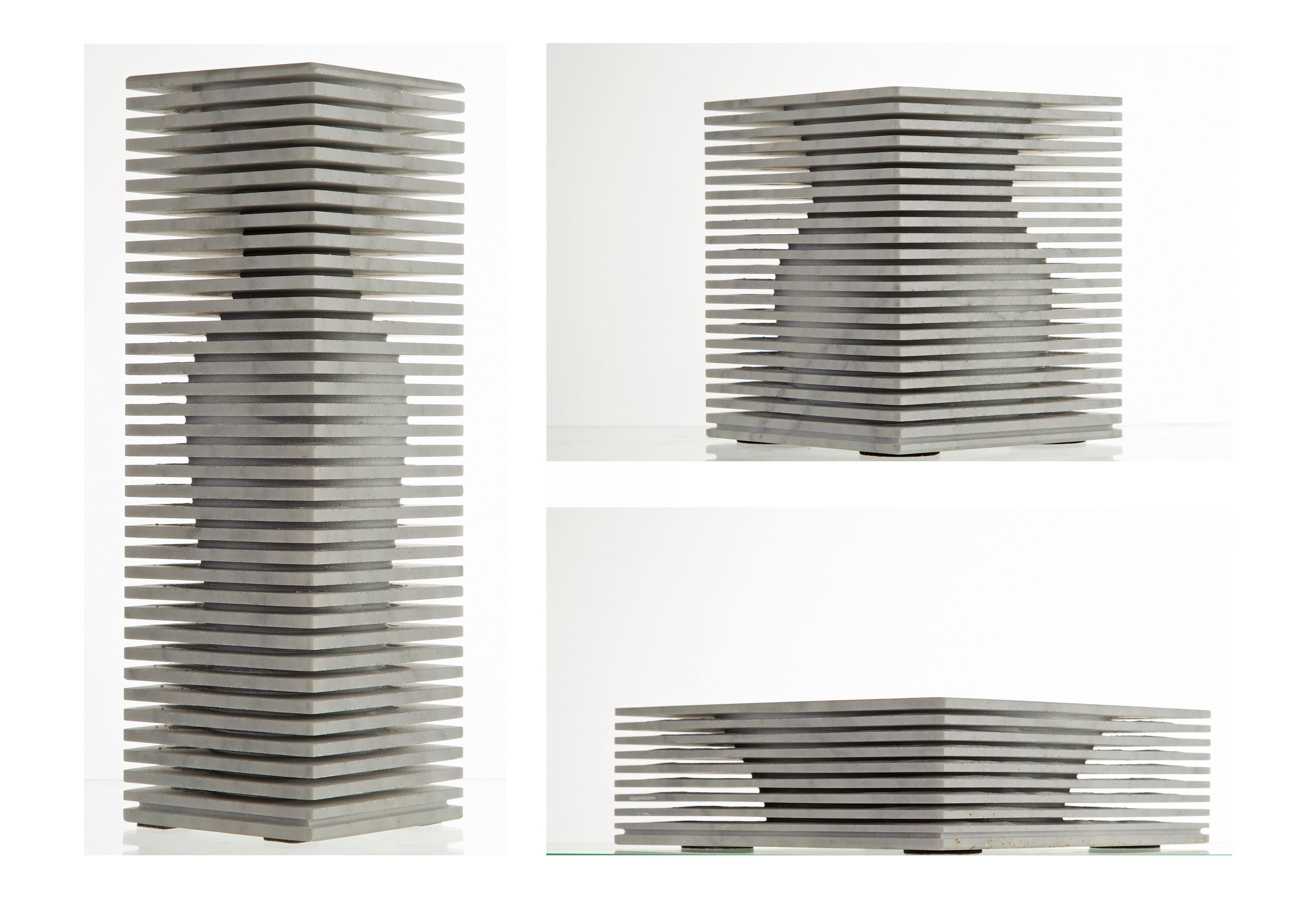 Introverso Marble Vase, Paolo Ulian & Moreno Ratti In New Condition For Sale In Geneve, CH