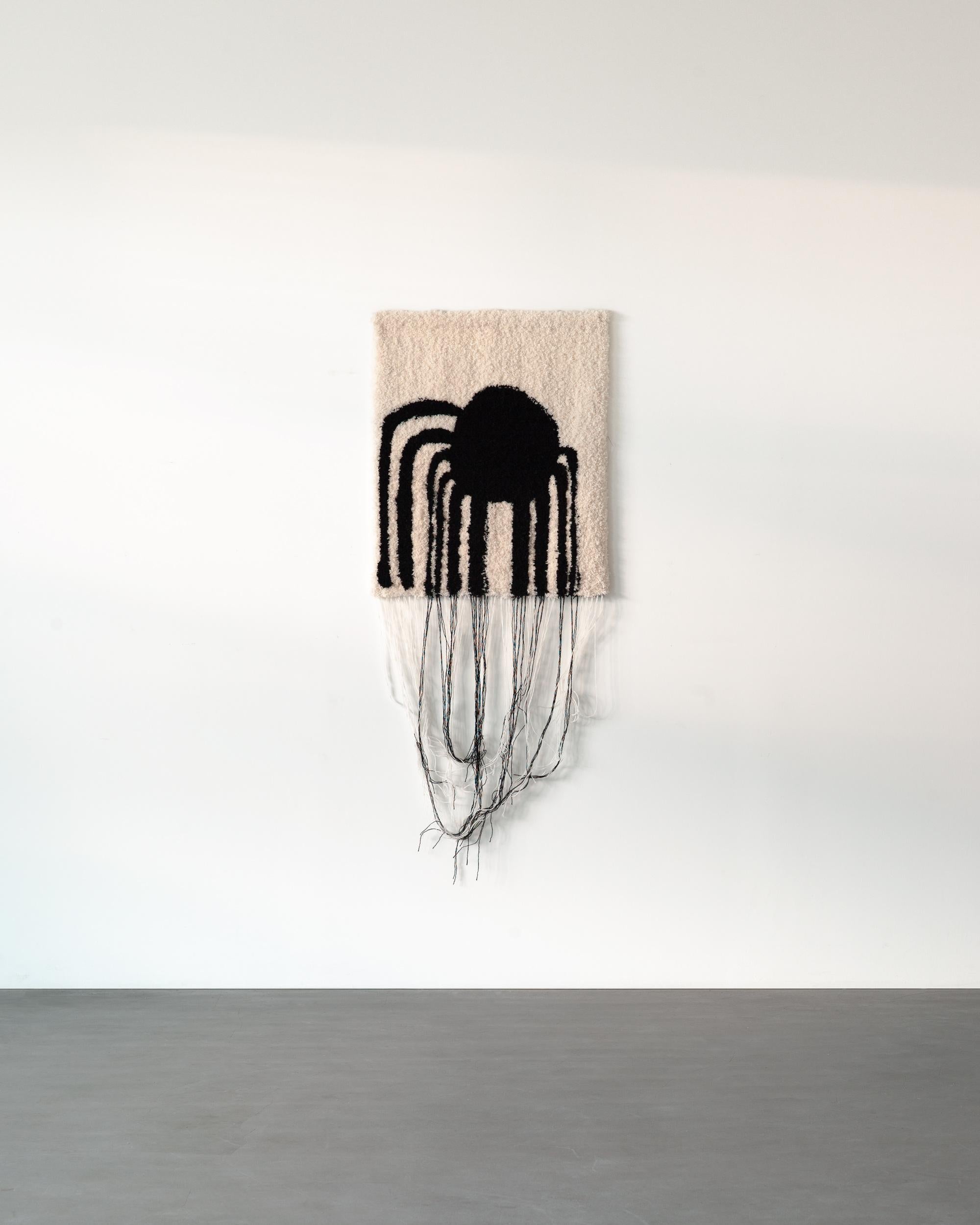 Hand-Woven Intruder – Wall Tapestry Contemporary Textile Art Piece by Andréason & Leibel