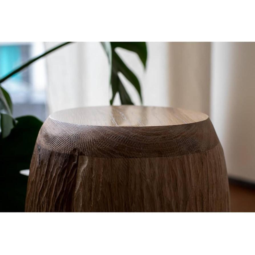 French Intuitive Archaisme Massive Stool by Cedric Breisacher For Sale