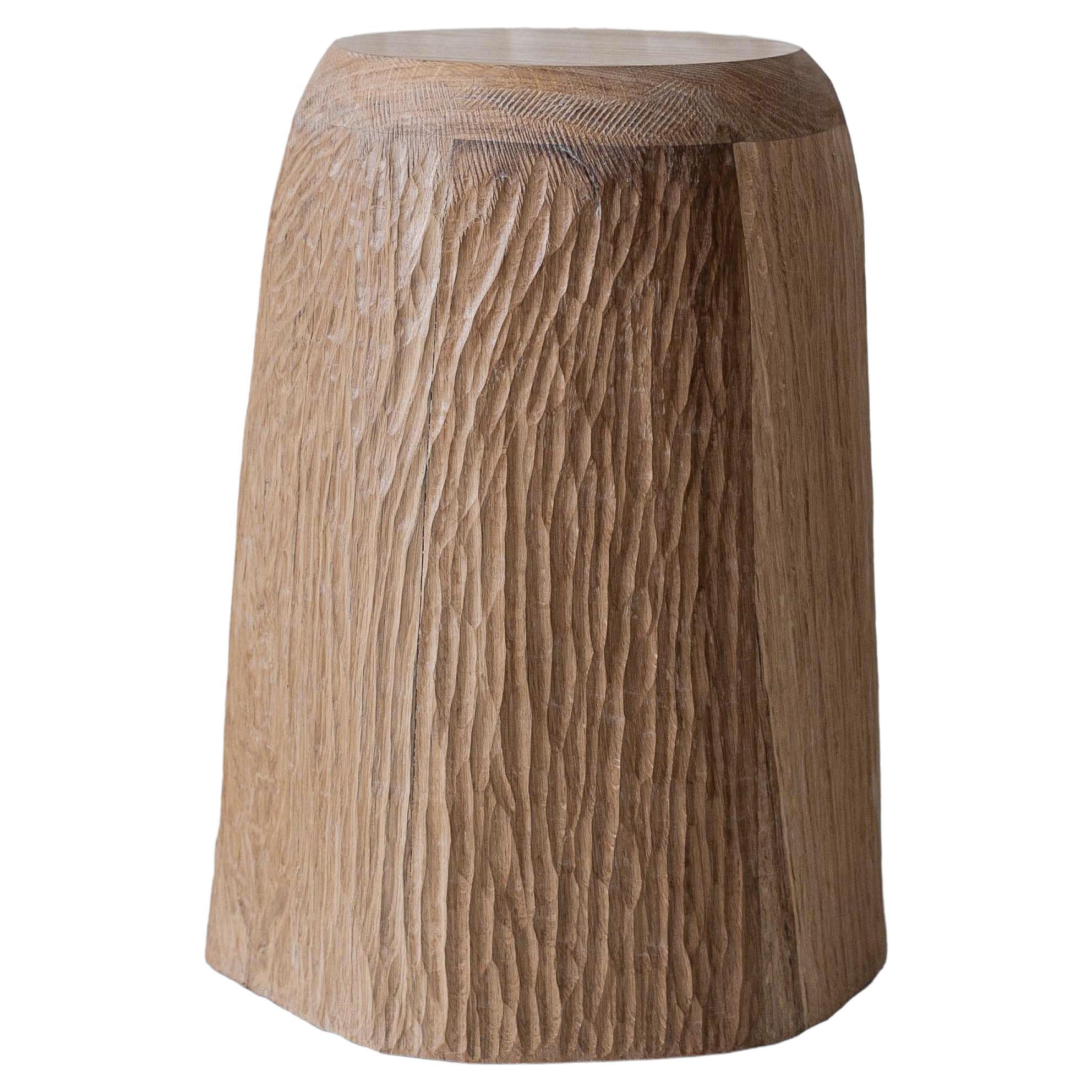 Intuitive Archaisme Massive Stool by Cedric Breisacher For Sale