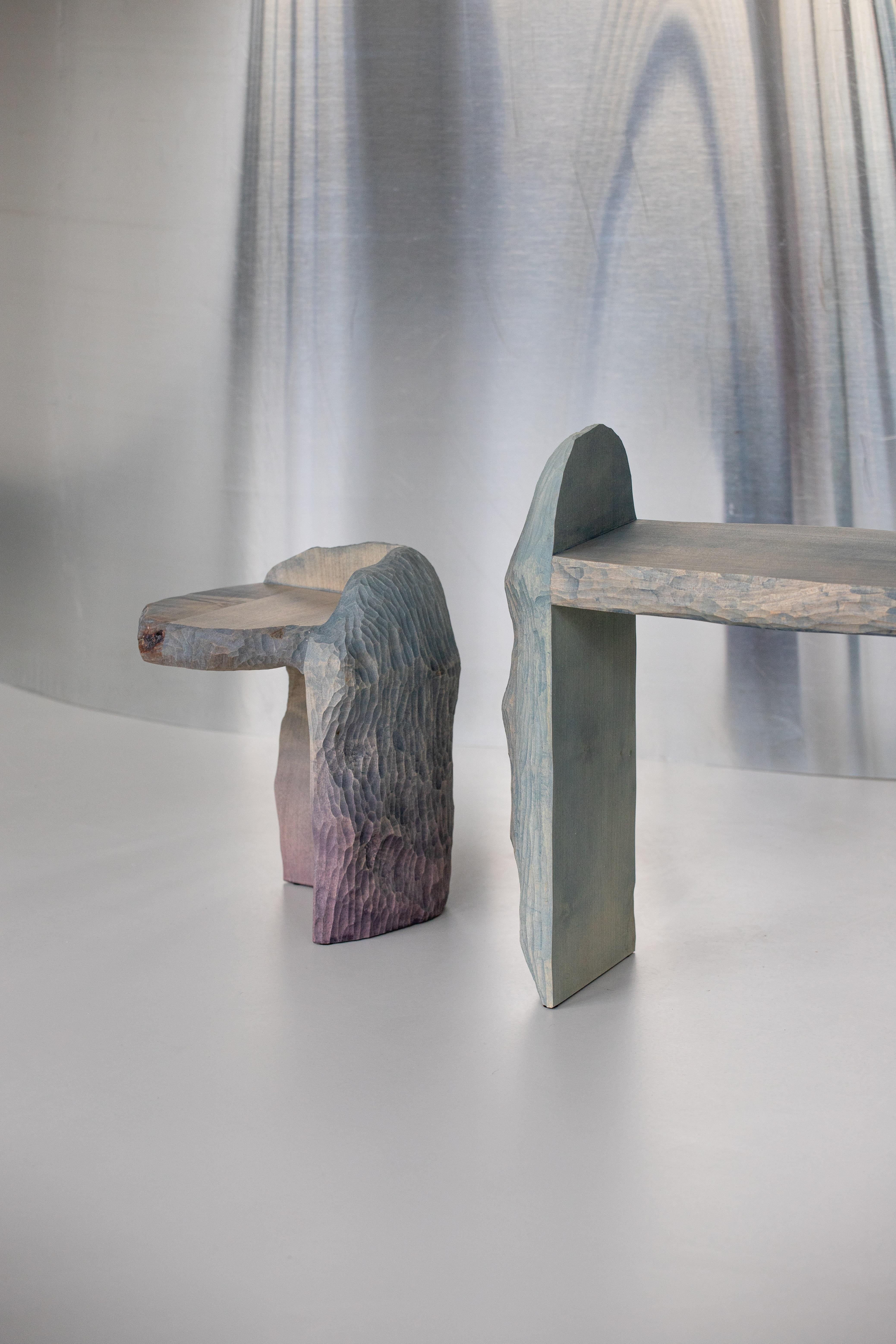 French Intuitive Archaisme Side Table by Cedric Breisacher For Sale