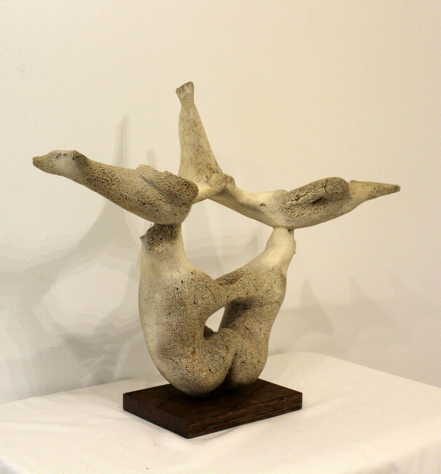 20th Century Inuit Antique Whale Bone Sculpture