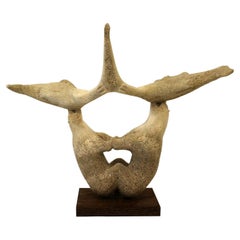 Inuit Vintage Whale Bone Sculpture