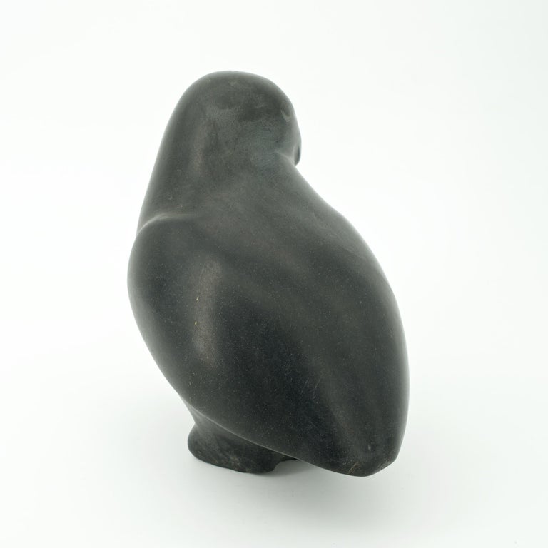 Inuit Eskimo Soapstone Bird Sculpture Figure Stone Carving Art Native