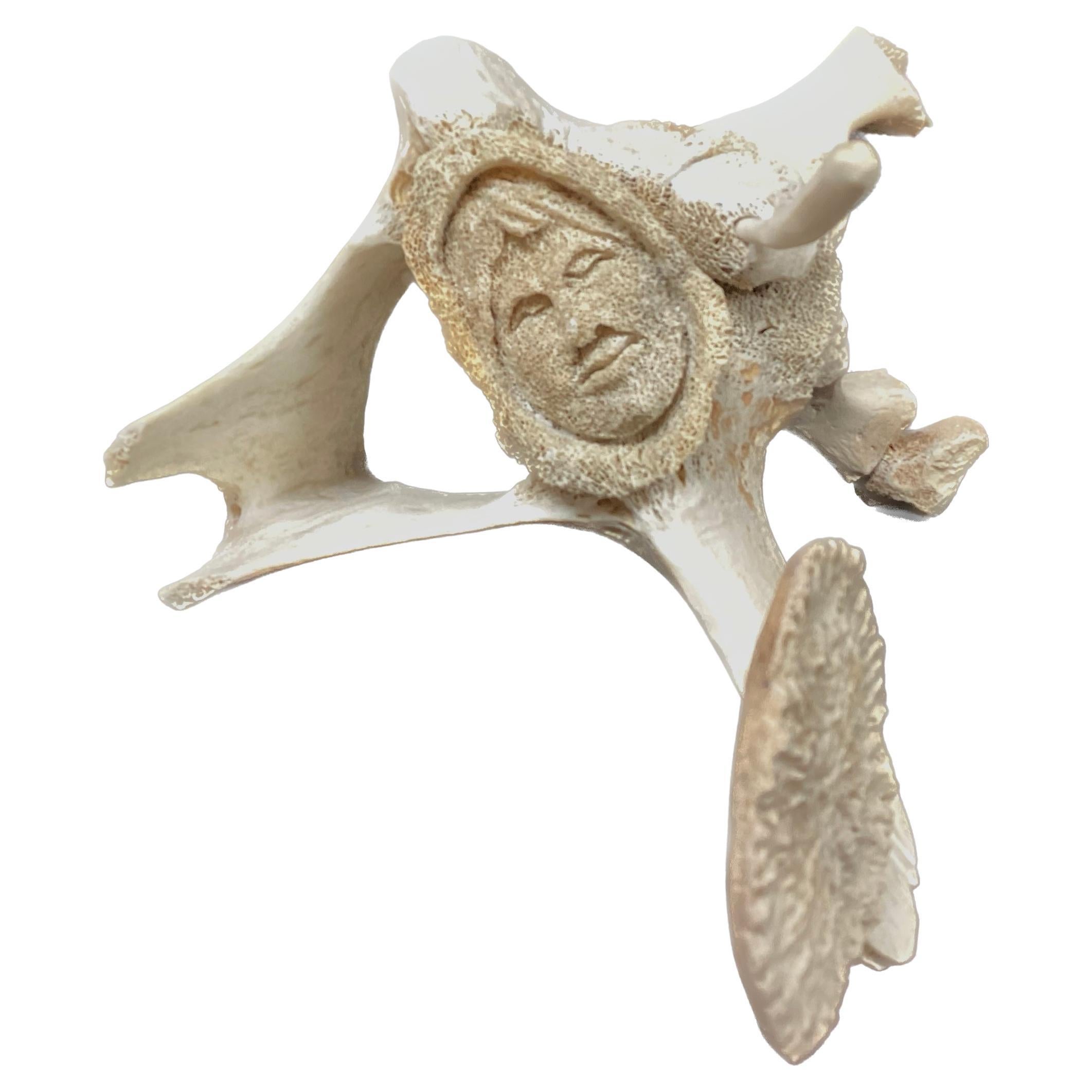 Inuit Fossilized Whale Bone Sculpture      #12 For Sale