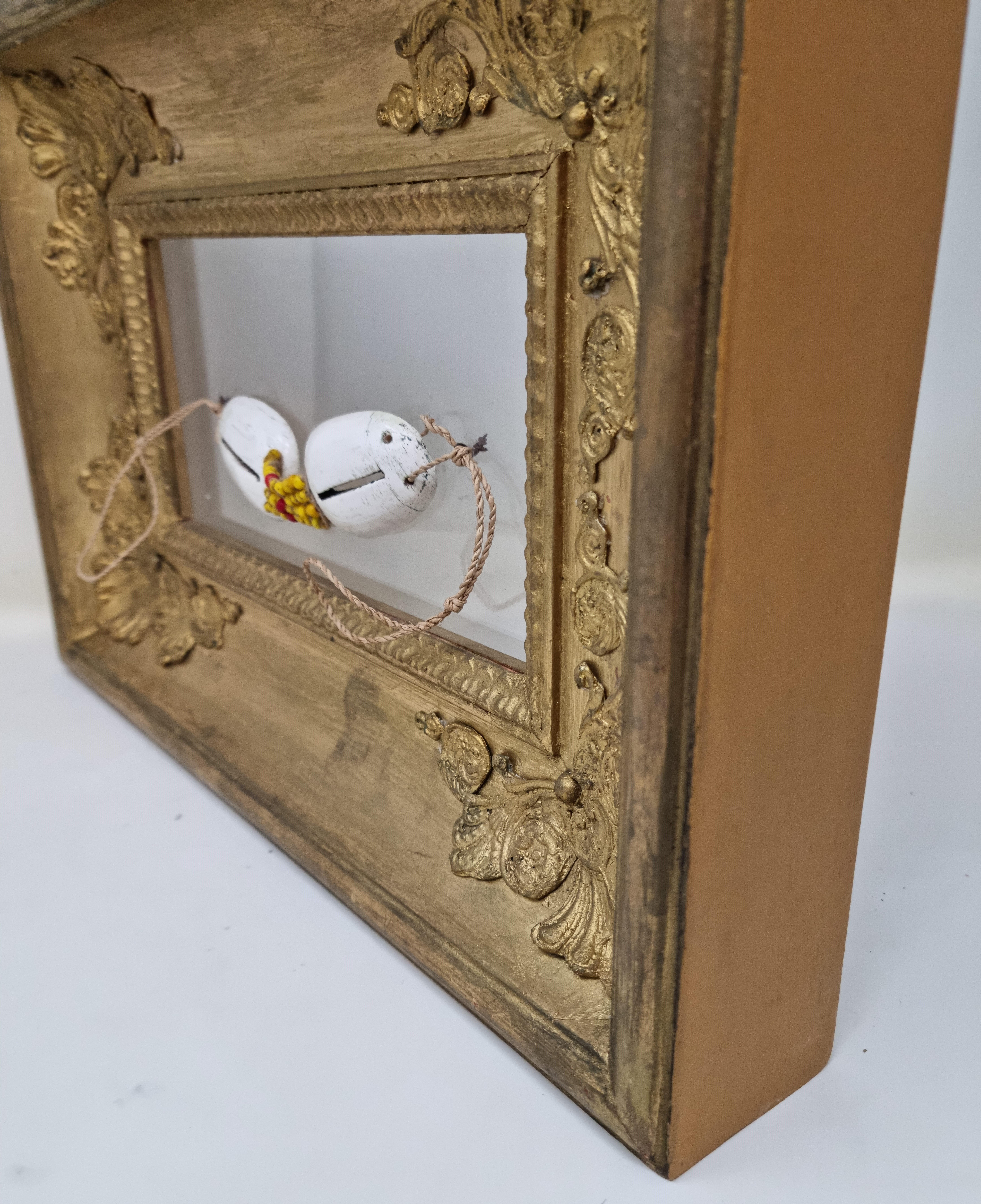 Inuit Glasees in Golden Frame For Sale 9