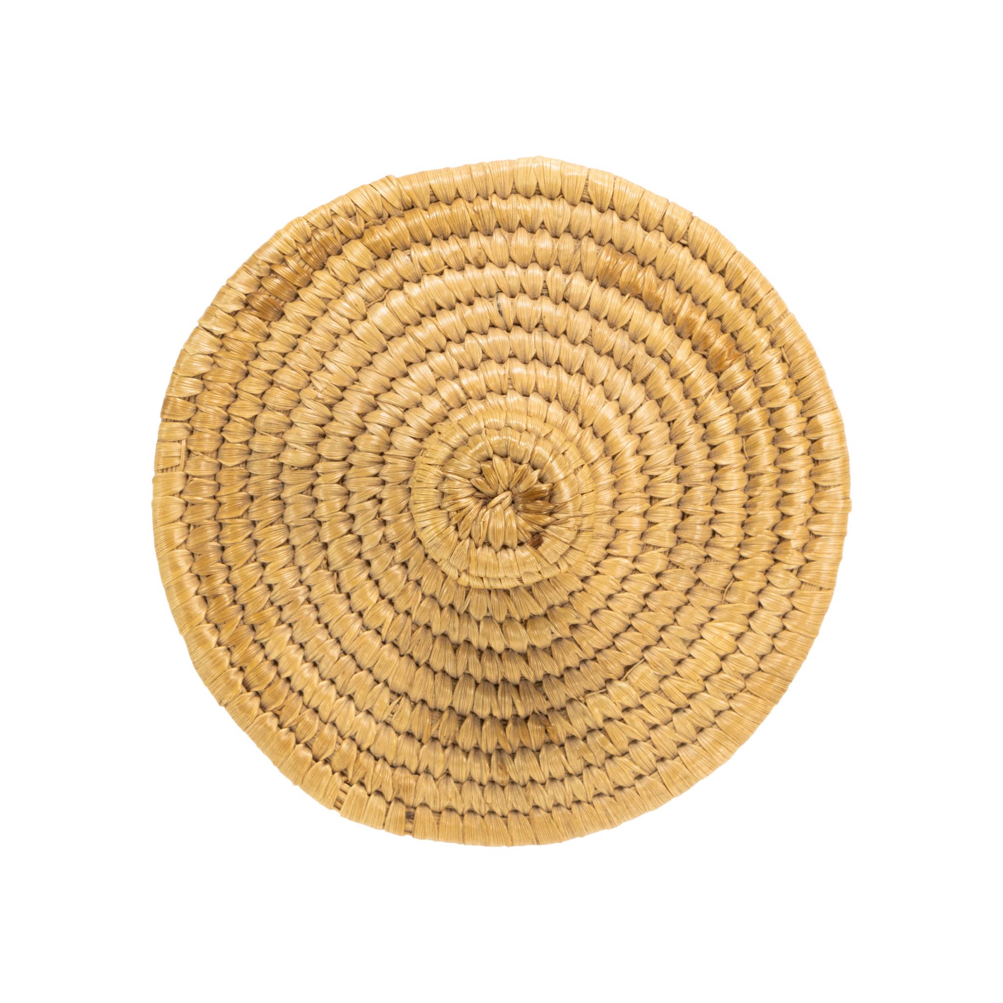 Native American Inuit Lidded Basket For Sale