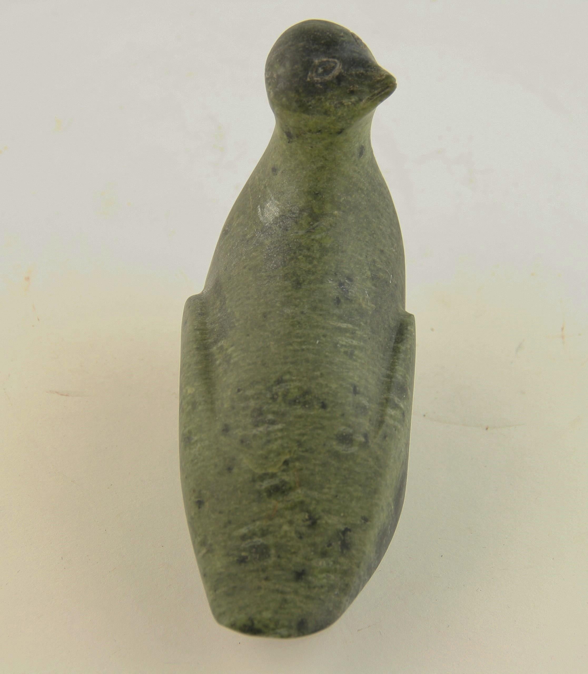Inuit Soapstone Carved Native American Bird 1