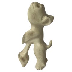 Retro Inuit Tupilak - Mythological Figurine in Carved Bone, Greenland 1930s