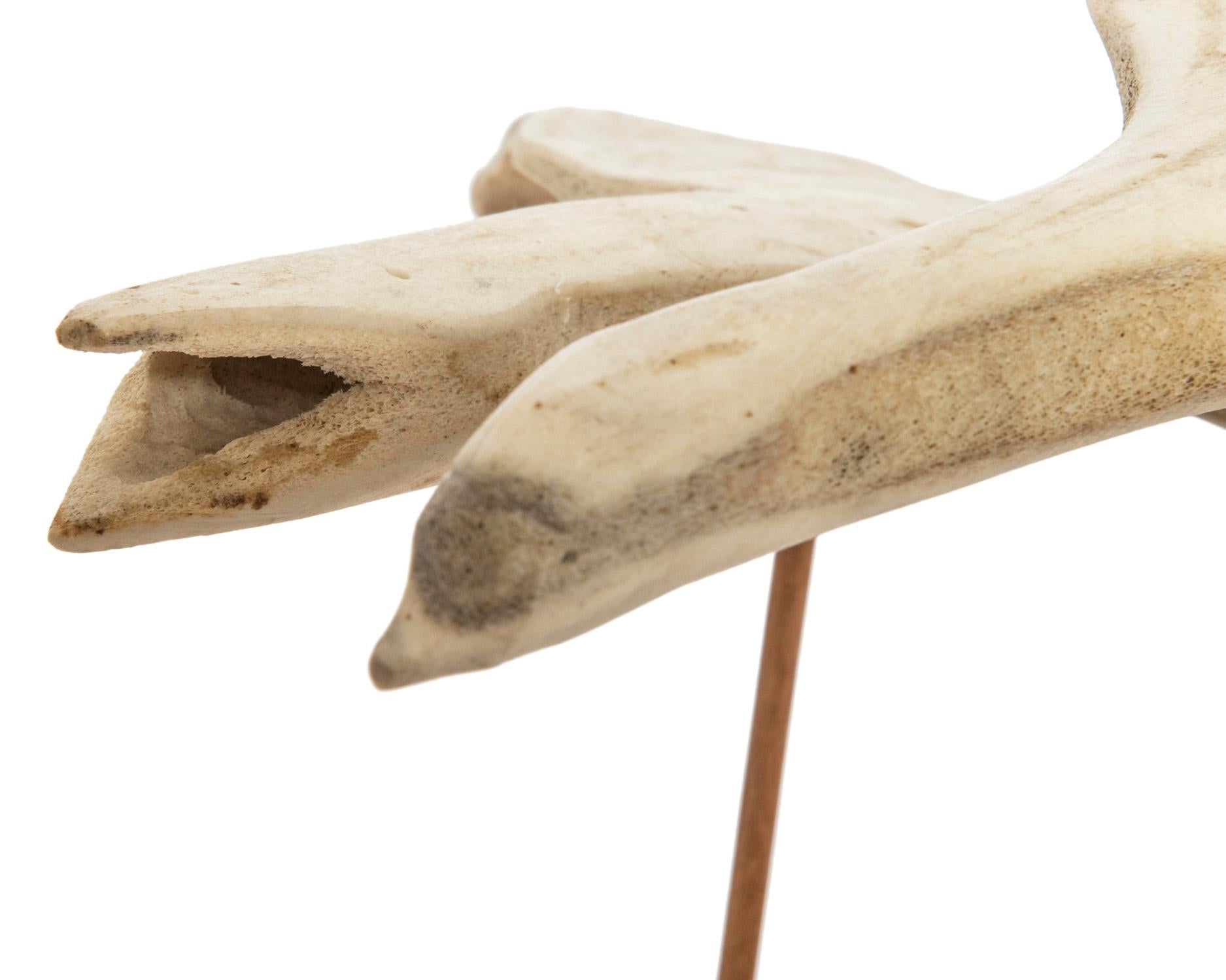 Inuit Whale Bone Sculpture, circa 1970a 2