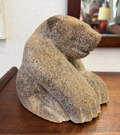 Inuit Wilson Oozeva Carving of Polar Bear