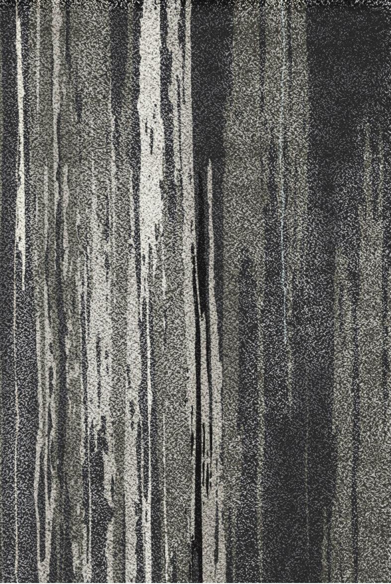 Handgetufteter Tencel-Teppich in braunem und schwarzem Farbverlauf von Inuk (Moderne) im Angebot