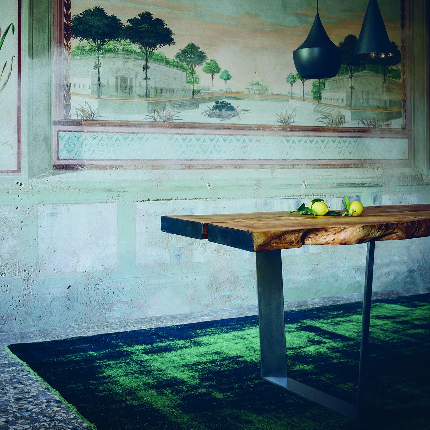Italian Inulivo Wood 2-Piece Dining Table