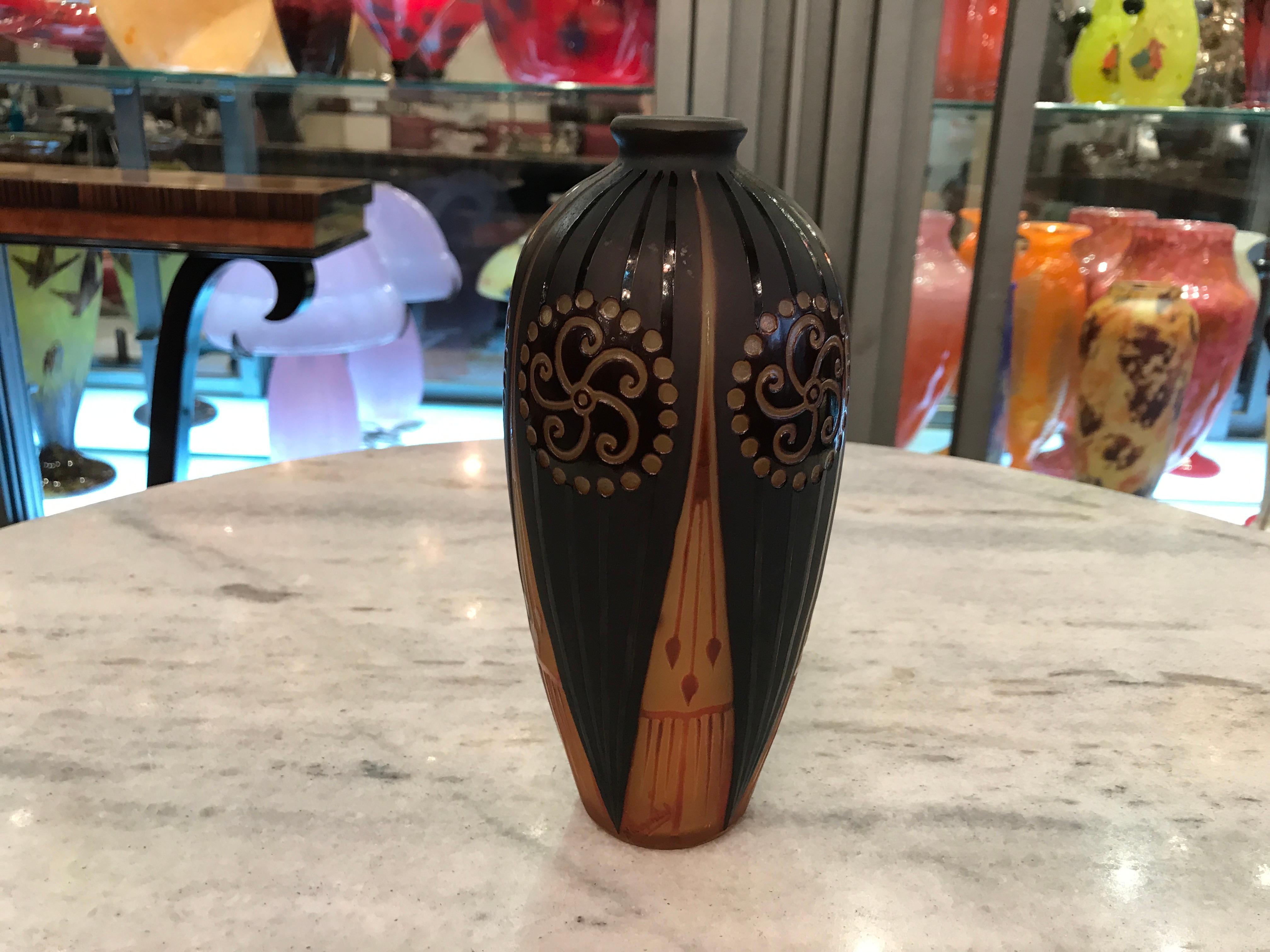 Inusual Vase D argental (France) , Year, 1900, Jugendstil, Art Nouveau, Liberty For Sale 3