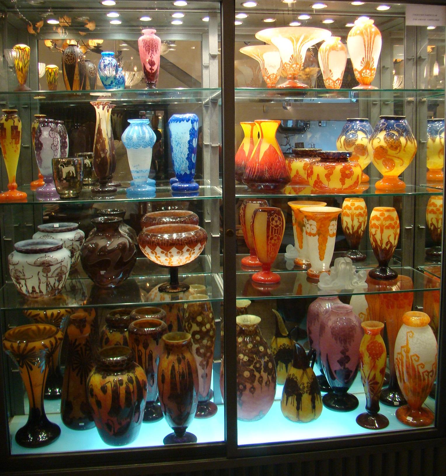 Glass Inusual Vase D argental (France) , Year, 1900, Jugendstil, Art Nouveau, Liberty For Sale