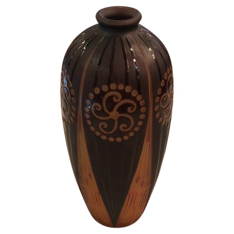 Inusual Vase D argental (France) , Year, 1900, Jugendstil, Art Nouveau, Liberty For Sale