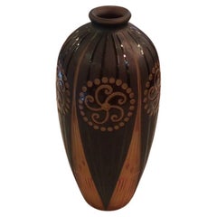 Antique Inusual Vase D argental (France) , Year, 1900, Jugendstil, Art Nouveau, Liberty
