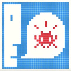 Invader, Alert - Blue