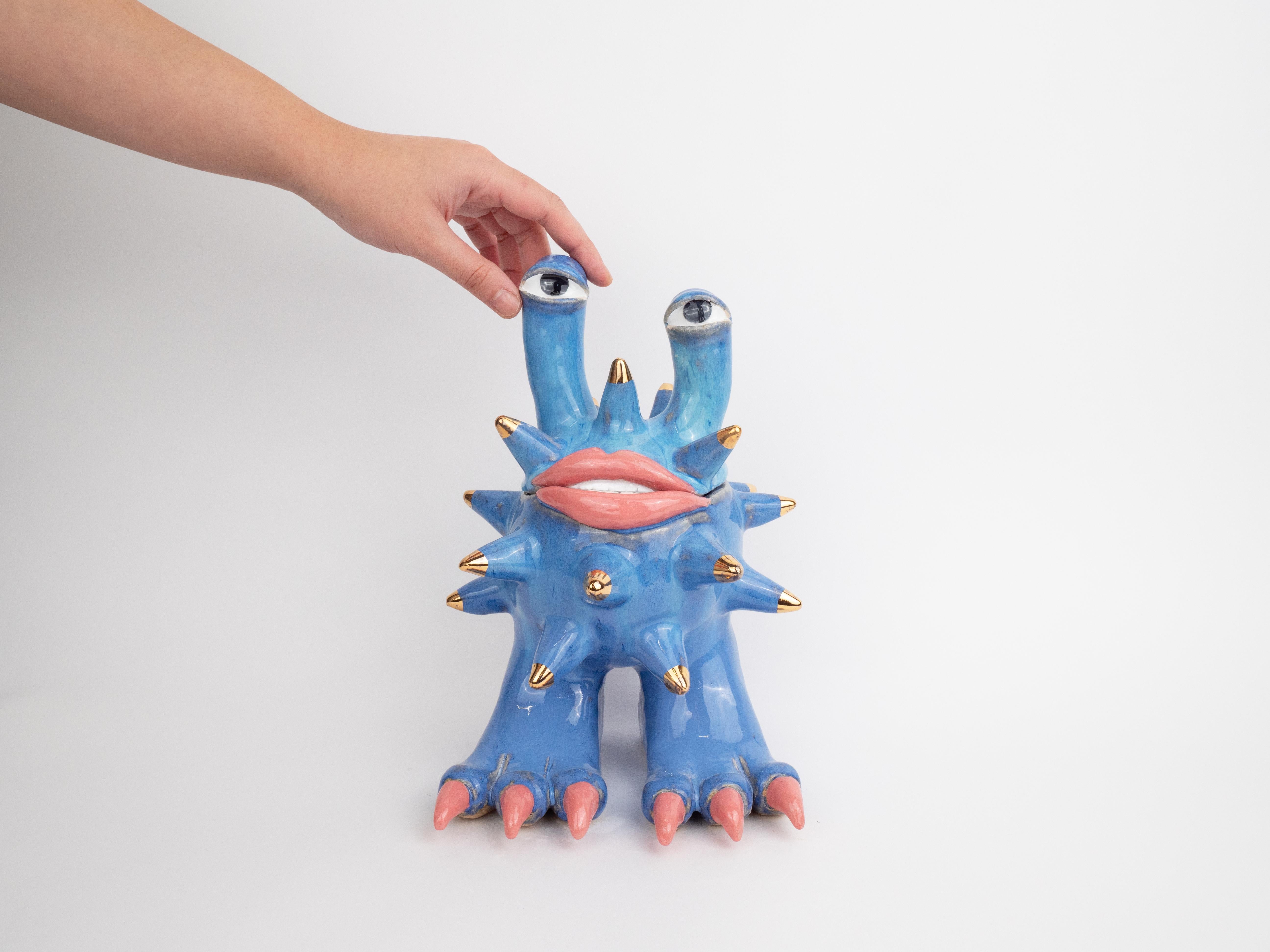 Britannique Sculpture Monster Invader - Seafoam