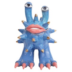 Sculpture Monster Invader - Seafoam